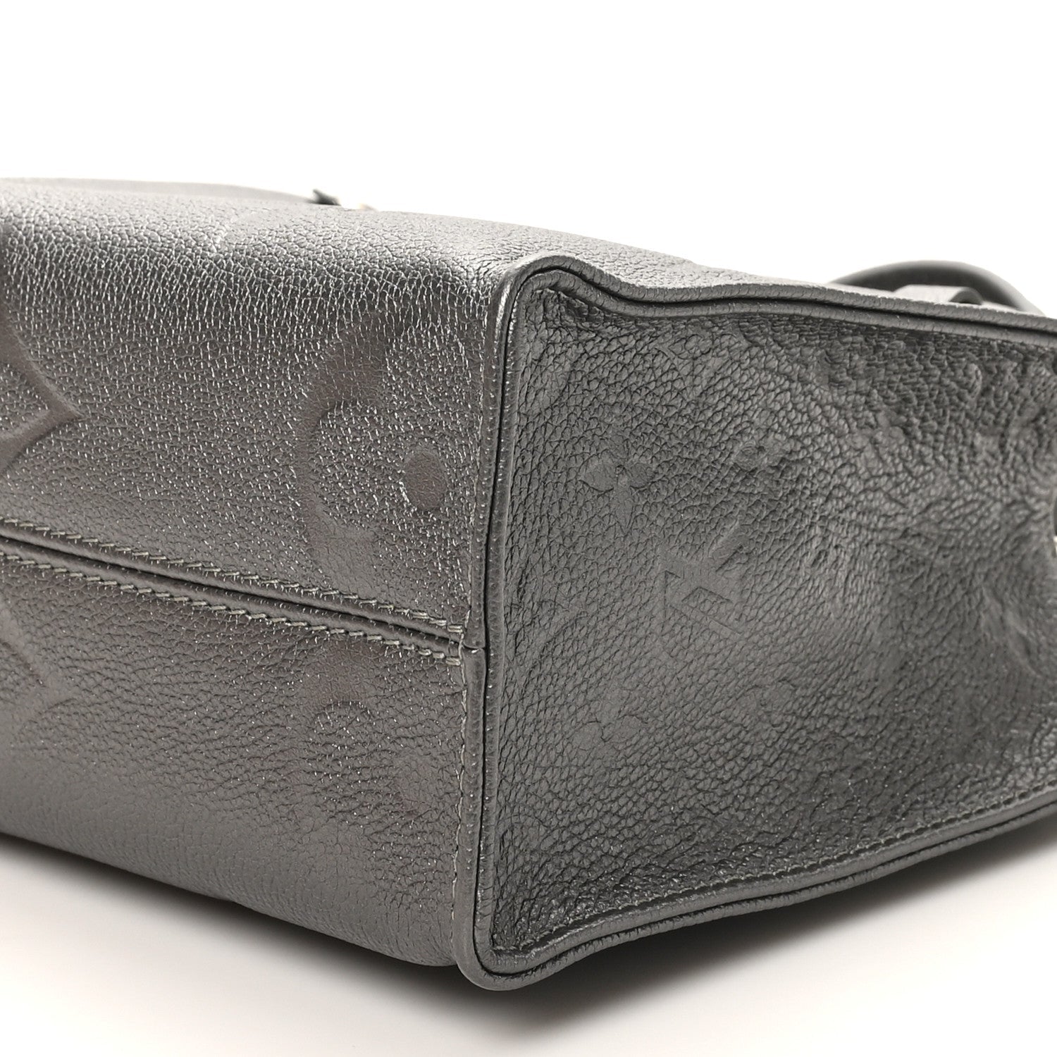 Metallic Empreinte Monogram Giant Onthego PM Gun Metal