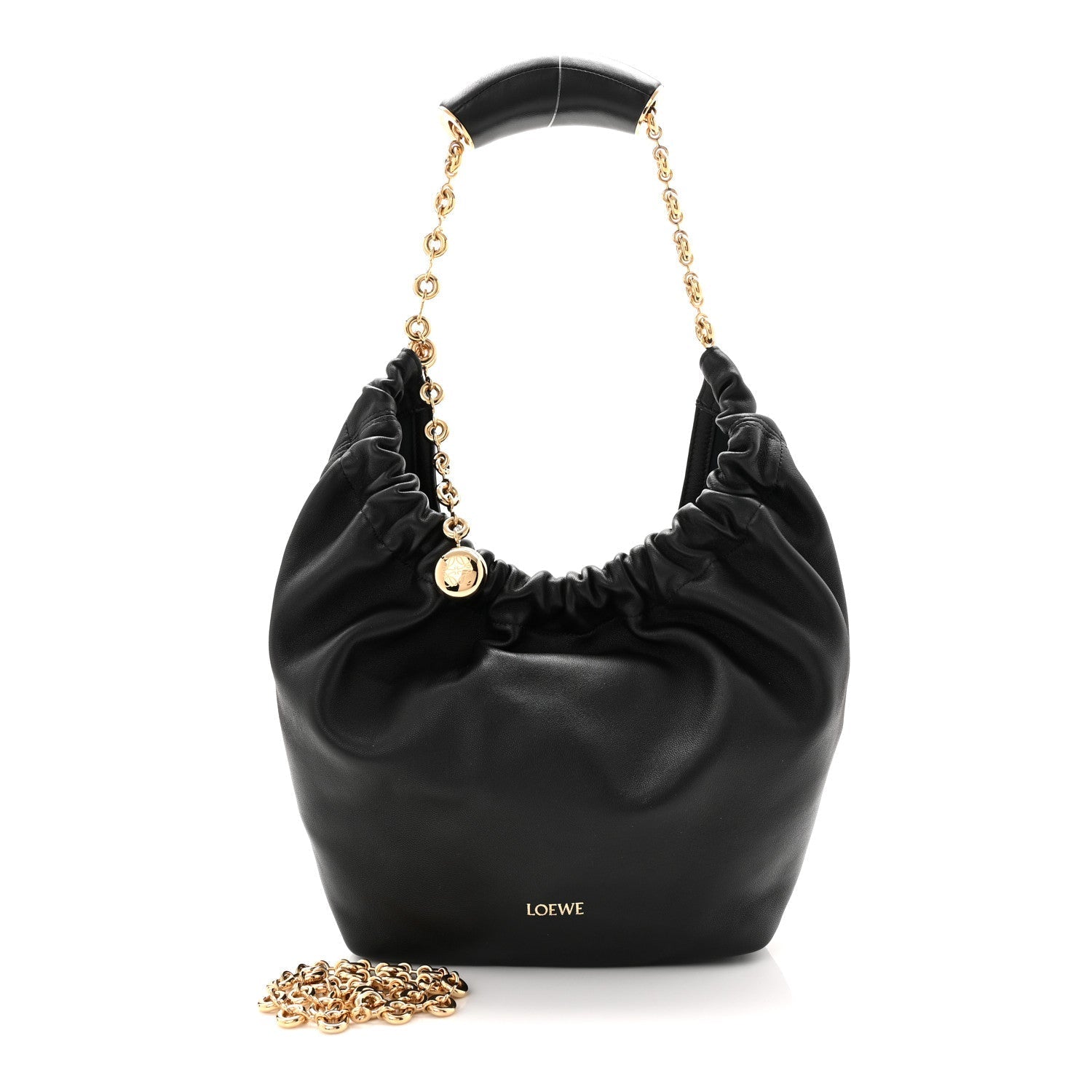 Nappa Small Squeeze Bag Black