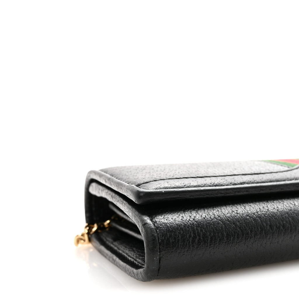 Dollar Calfskin Web Ophidia Wallet On Chain Black