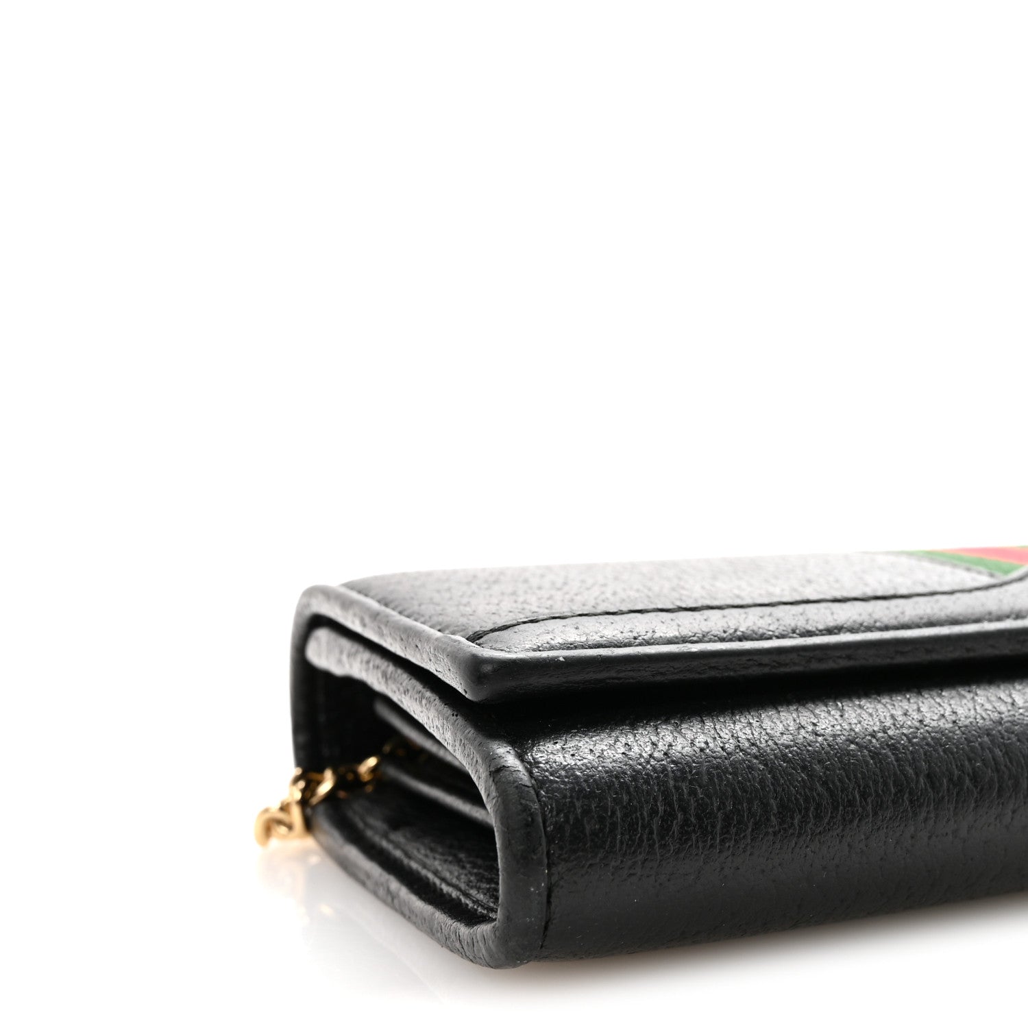 Dollar Calfskin Web Ophidia Wallet On Chain Black