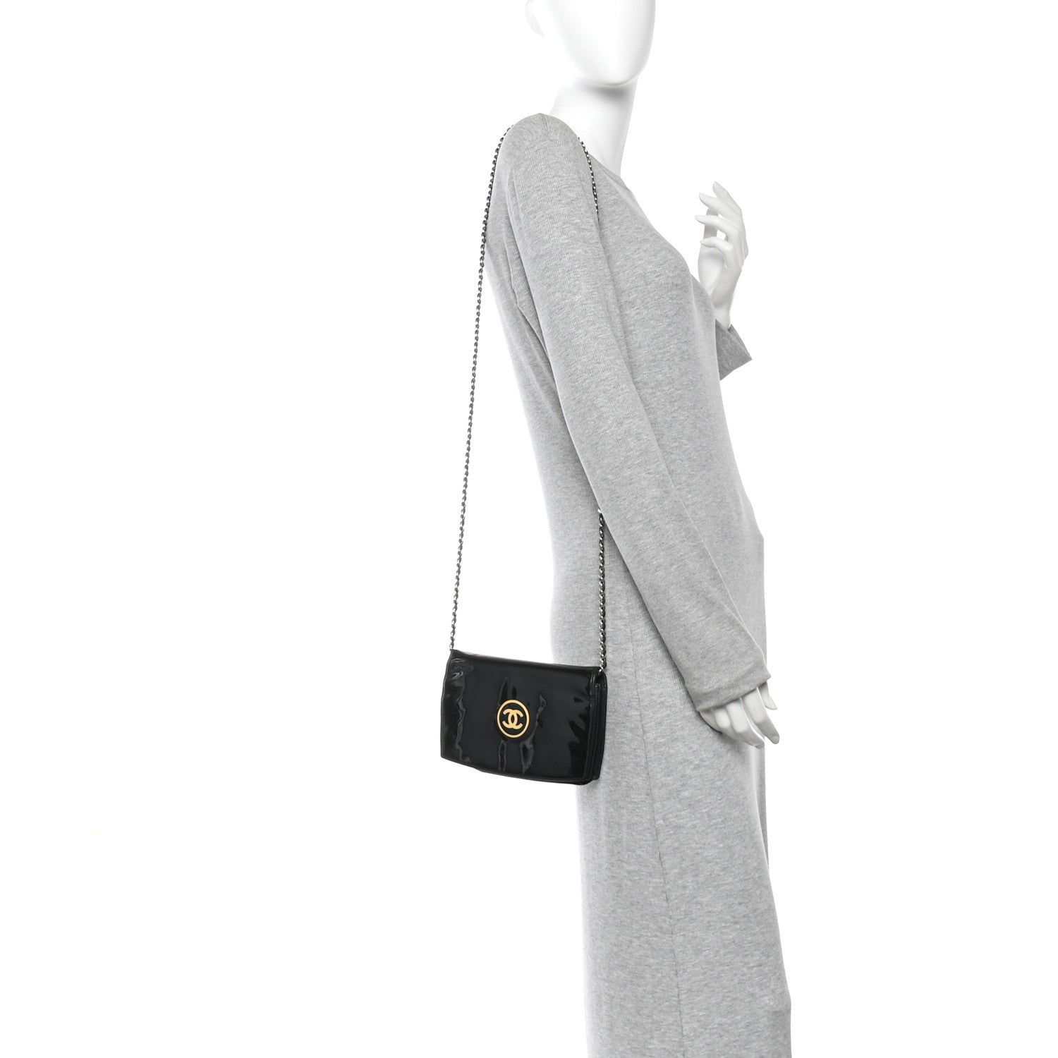 Patent CC Compact Wallet on Chain WOC Black