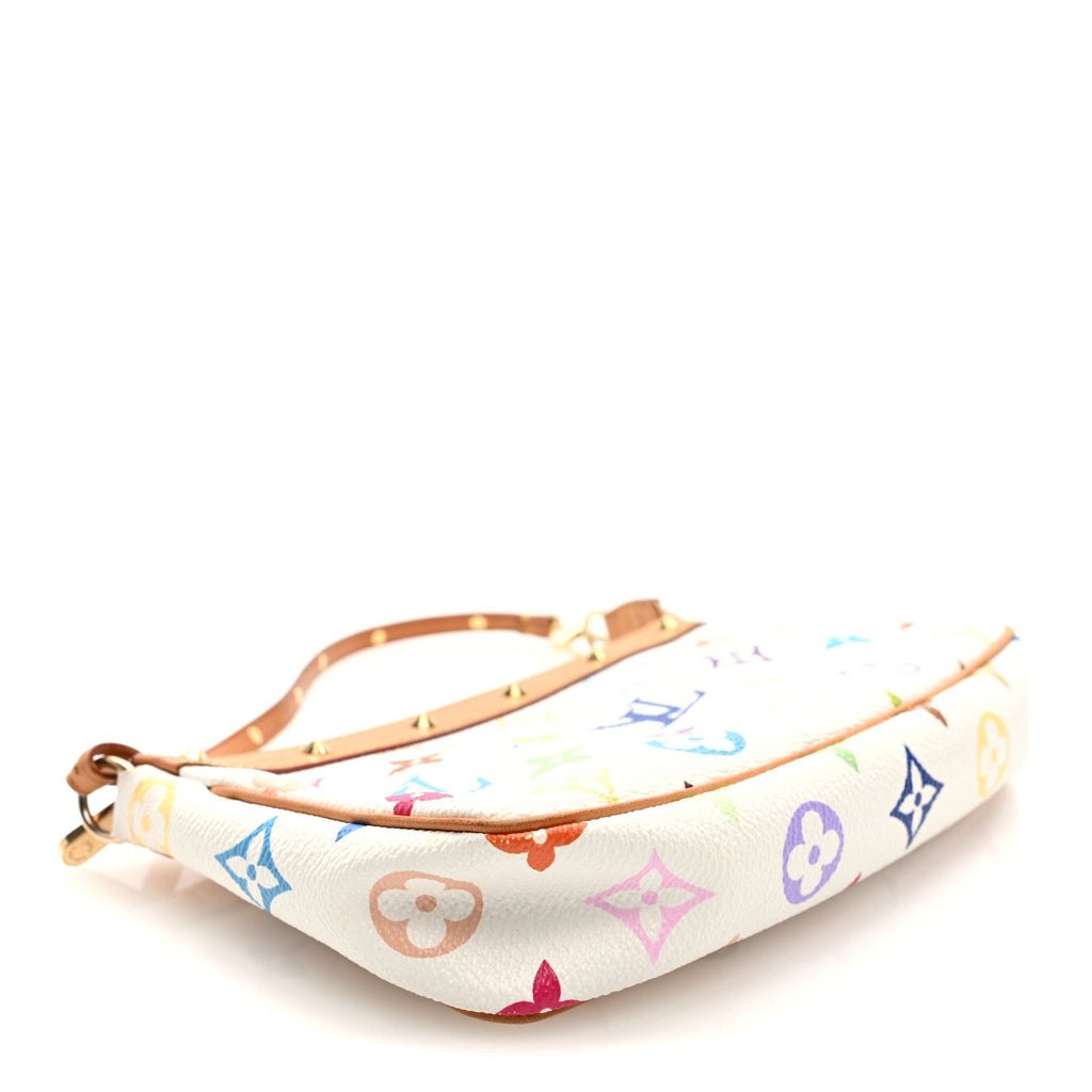 Monogram Multicolor Pochette Accessories White