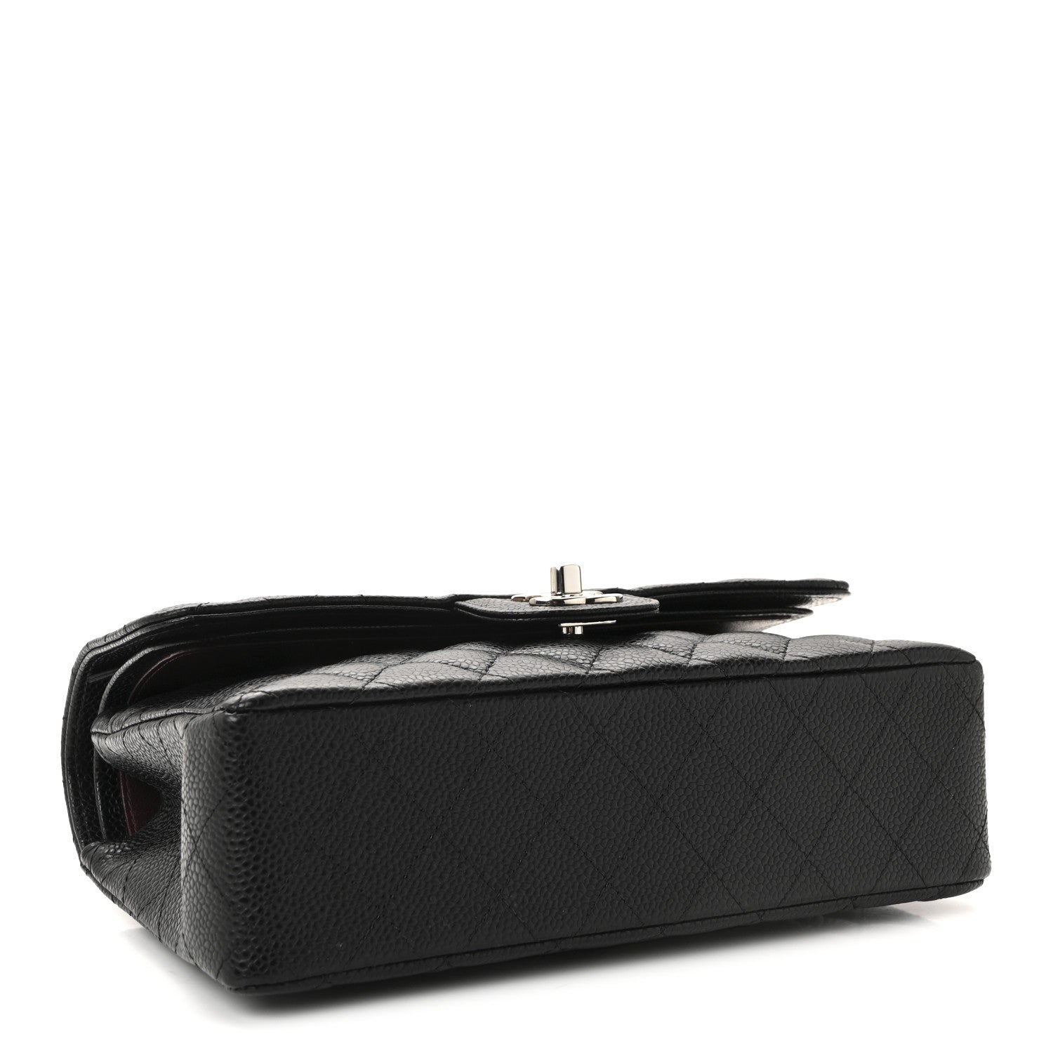 Caviar Quilted Small Double Flap Black