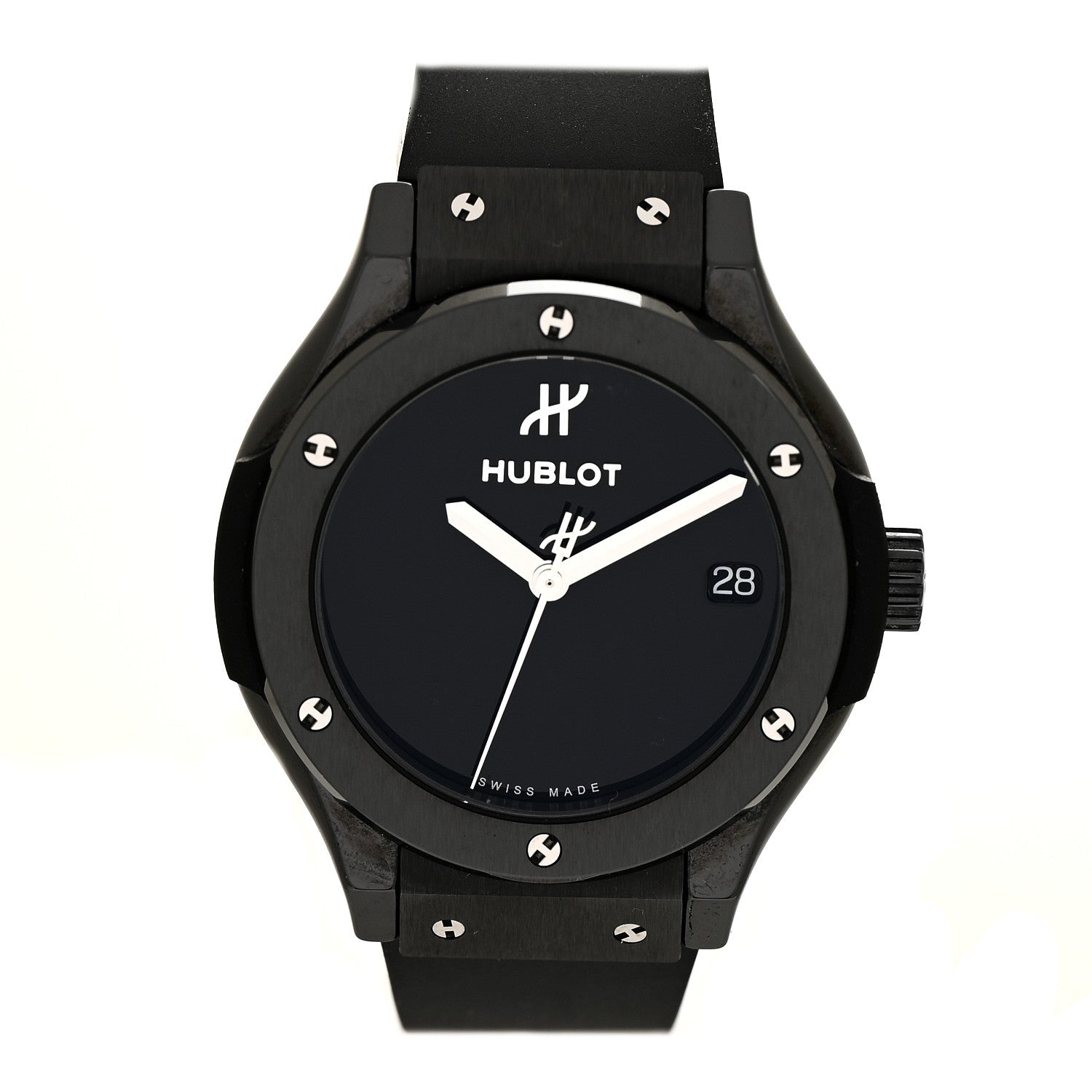 Ceramic Rubber 33mm Classic Fusion Black Magic Quartz Watch Black 581.CX.1270.RX.MDM