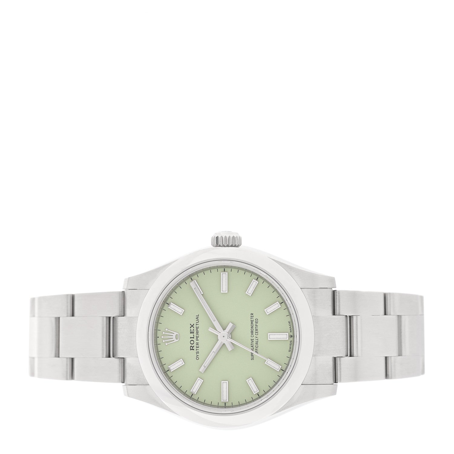 Stainless Steel 31mm Oyster Perpetual Watch Pistachio 277200