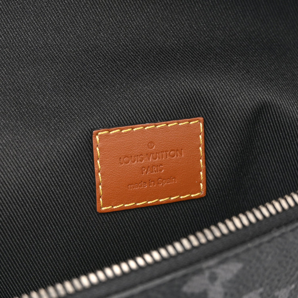 Monogram Eclipse Epi Gaston Label Discovery Bumbag Black Savan Yellow