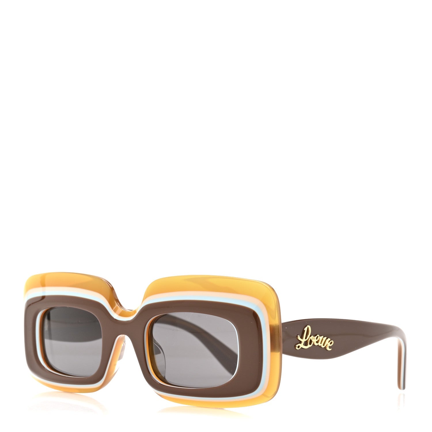 Acetate Paula's Ibiza Sunglasses LW40139U Brown Dark grey