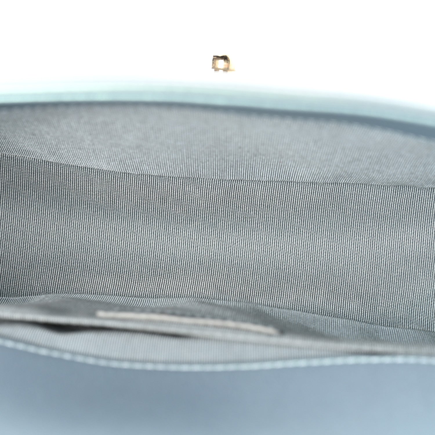 Iridescent Patent Calfskin Quilted Medium Boy Flap Light Blue