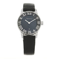 Stainless Steel Calfskin 29mm Atlas 2-Hand Quartz Watch Black