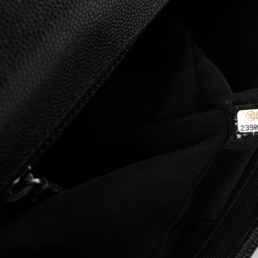 Caviar Quilted New Medium Boy Flap Black