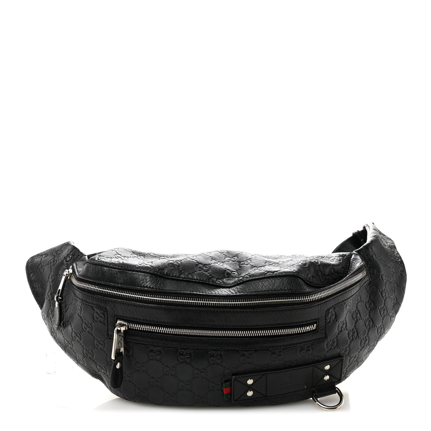 Guccissima Web Belt Bag Black