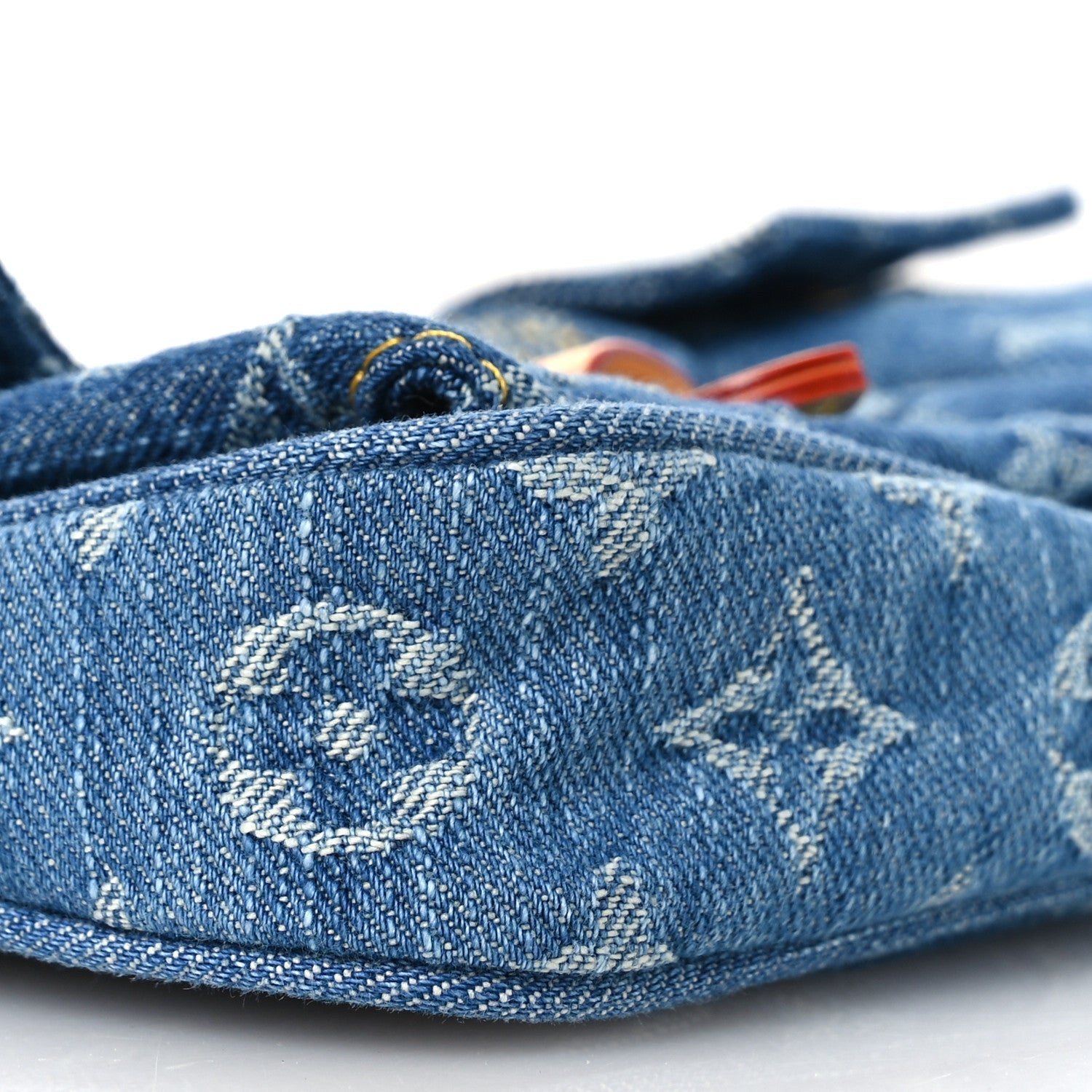 Monogram Pochette Accessories Cargo  Blue Denim