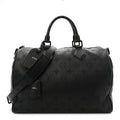 Calfskin Monogram Speedy P9 Bandouliere 40 Ultra Black