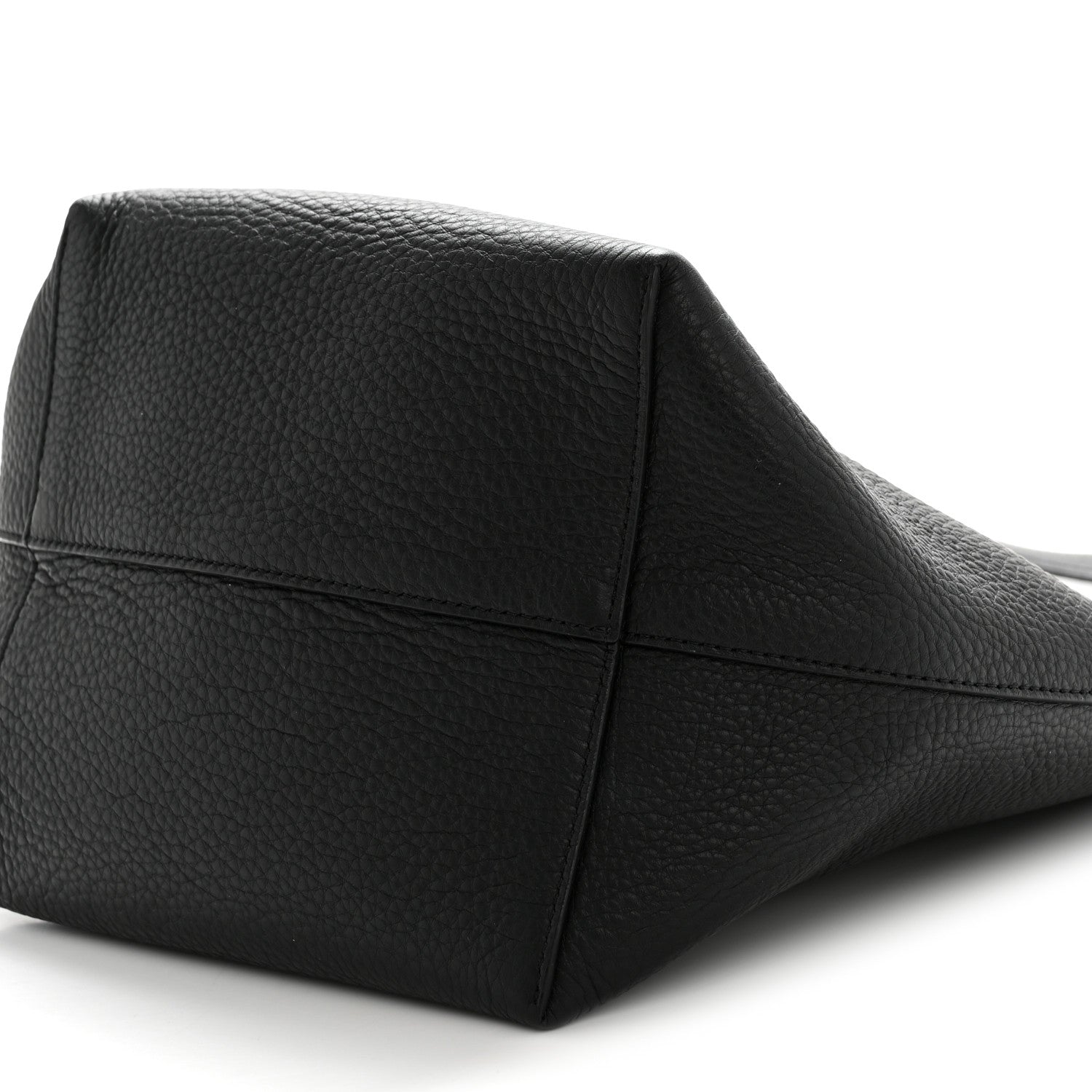 Grained Calfskin Medium N/S Park Tote Black