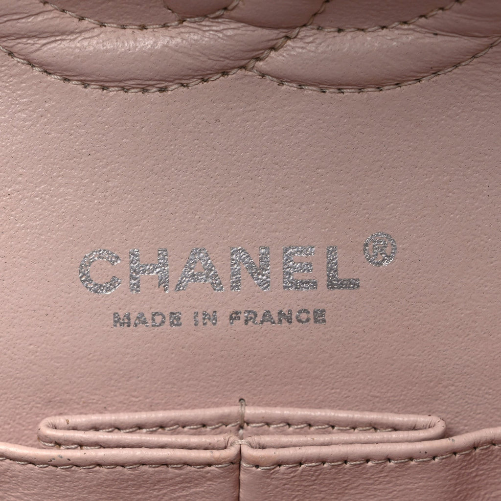 Caviar Quilted Medium Double Flap Light Pink