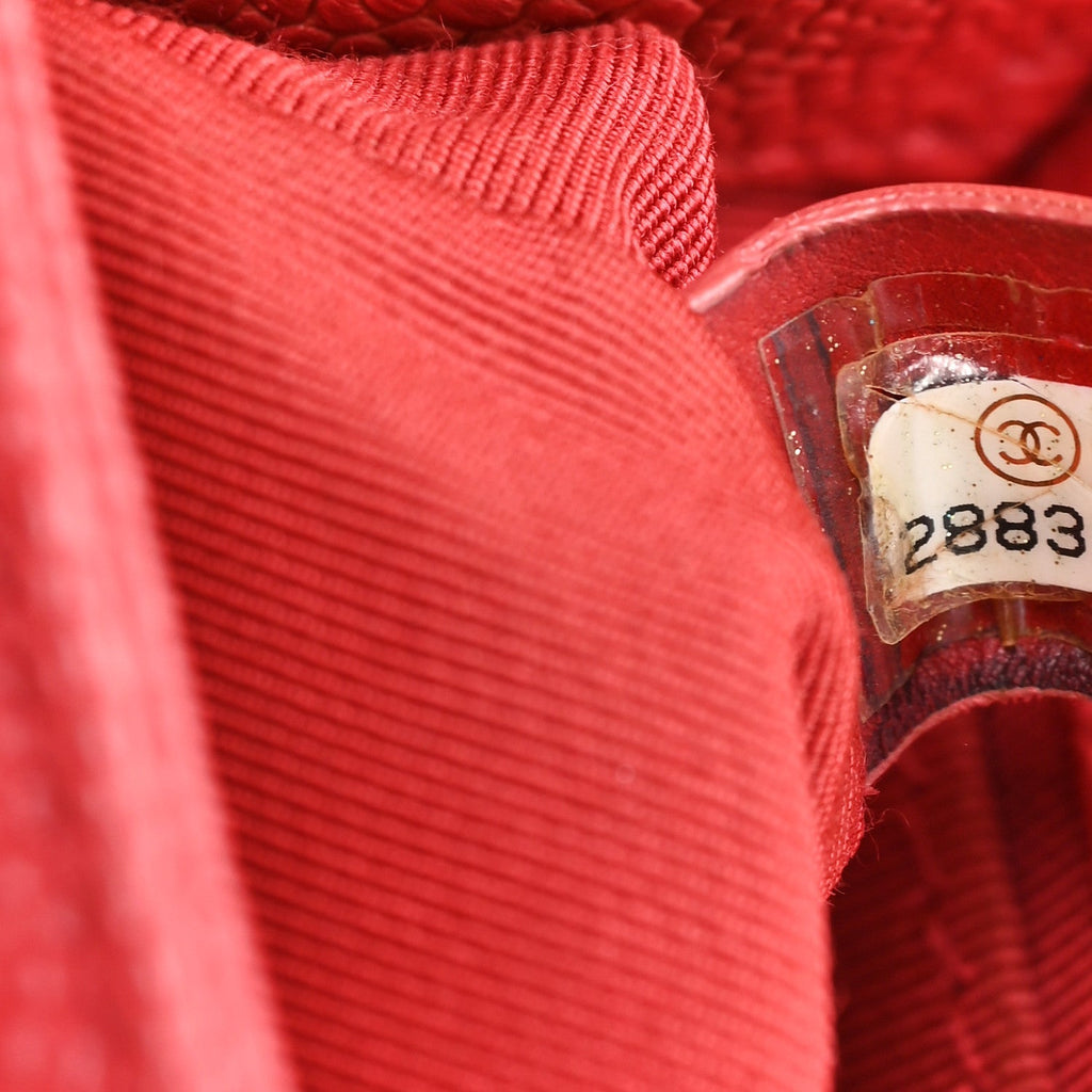 Caviar Quilted Small Boy Flap Red