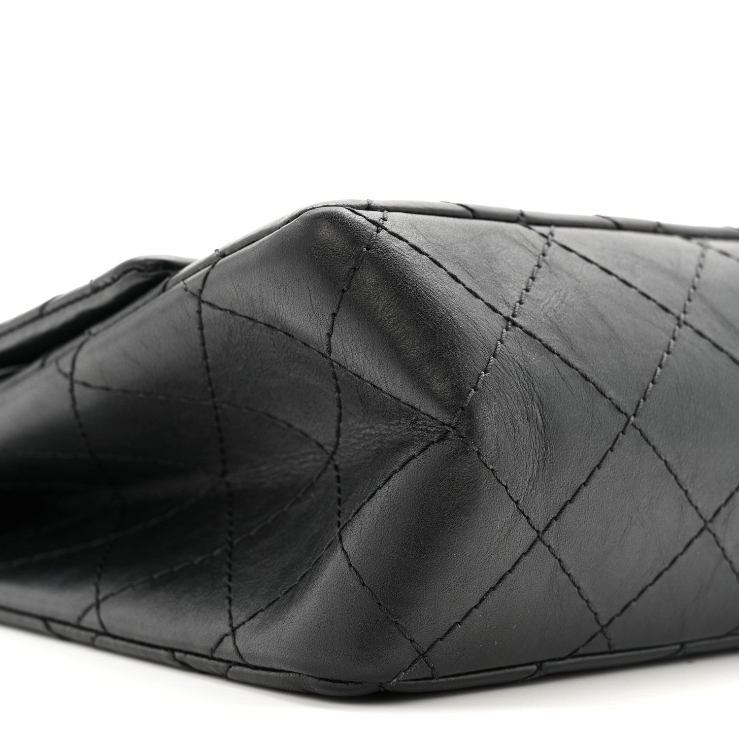 Aged Calfskin Quilted 2.55 Reissue 226 Flap Black