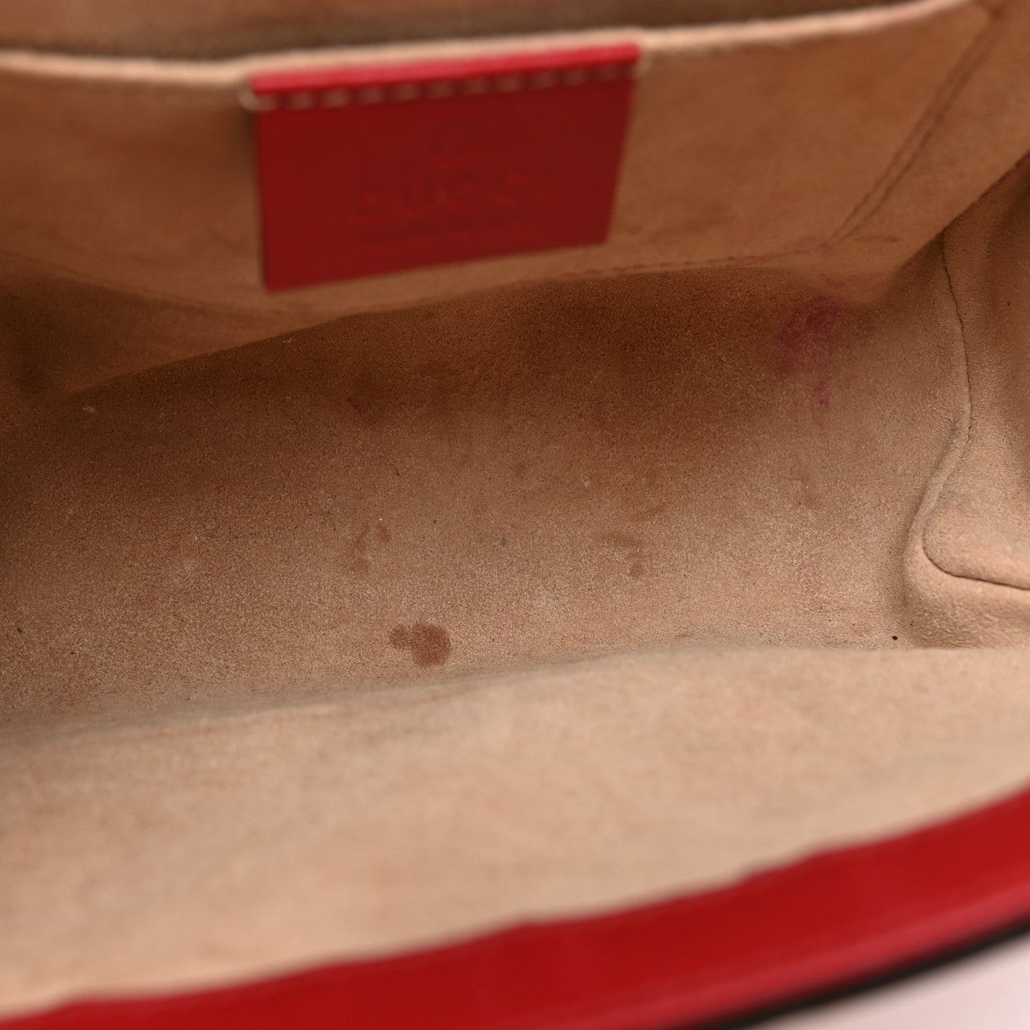 Guccissima Small Padlock Shoulder Bag Hibiscus Red