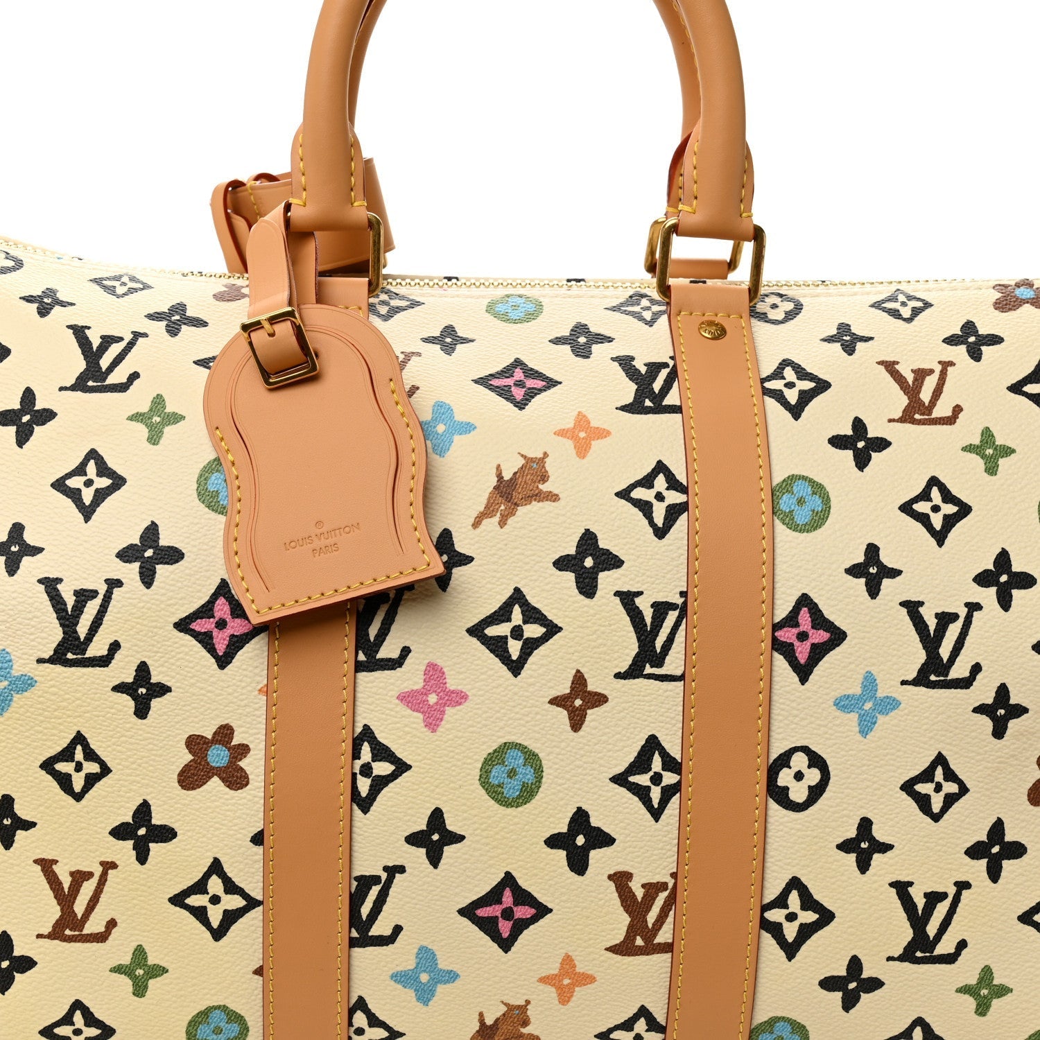 Monogram Craggy Keepall Bandouliere 45 Vanilla
