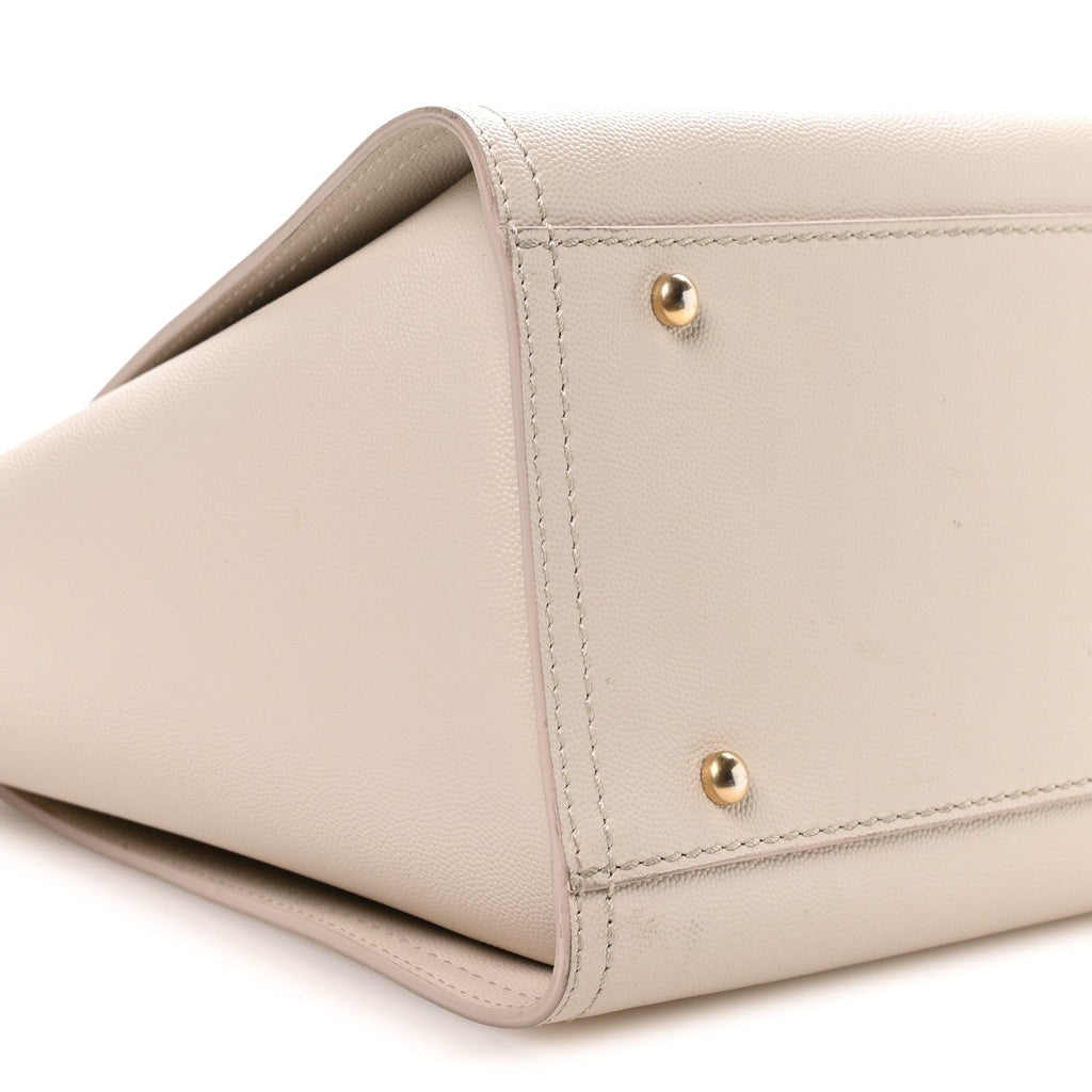 Caviar Small Studded Deauville Tote Ivory