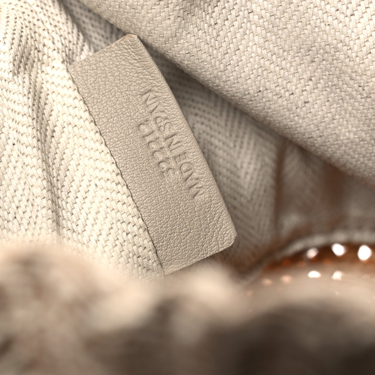 Calfskin Raffia Anagram Paulas Ibiza Pochette Bag Natural Tan