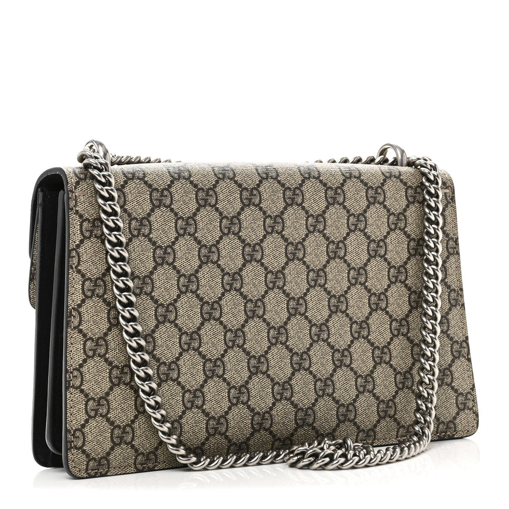 GG Supreme Monogram Small Dionysus Shoulder Bag Black