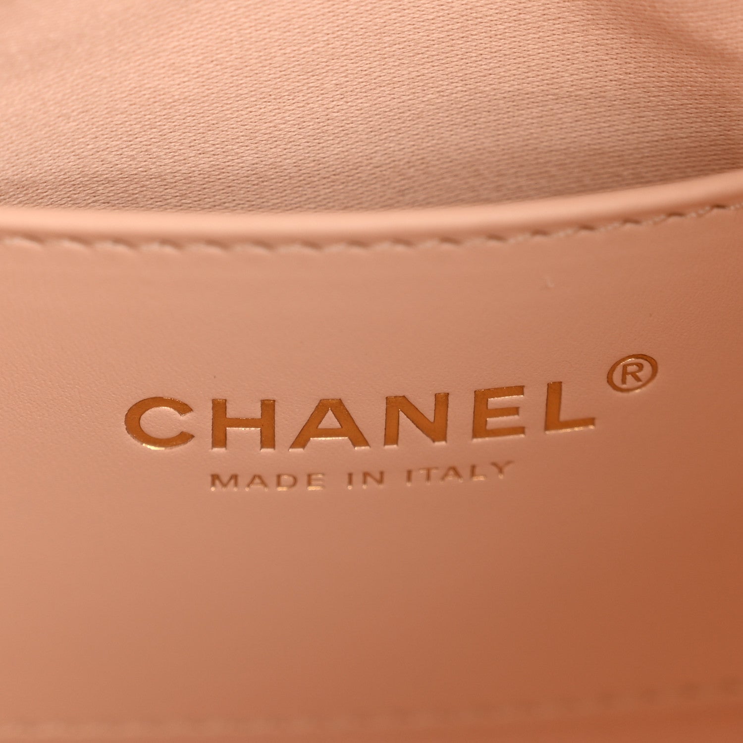 Metallic Caviar Quilted Small Chanel 25 Handbag Copper