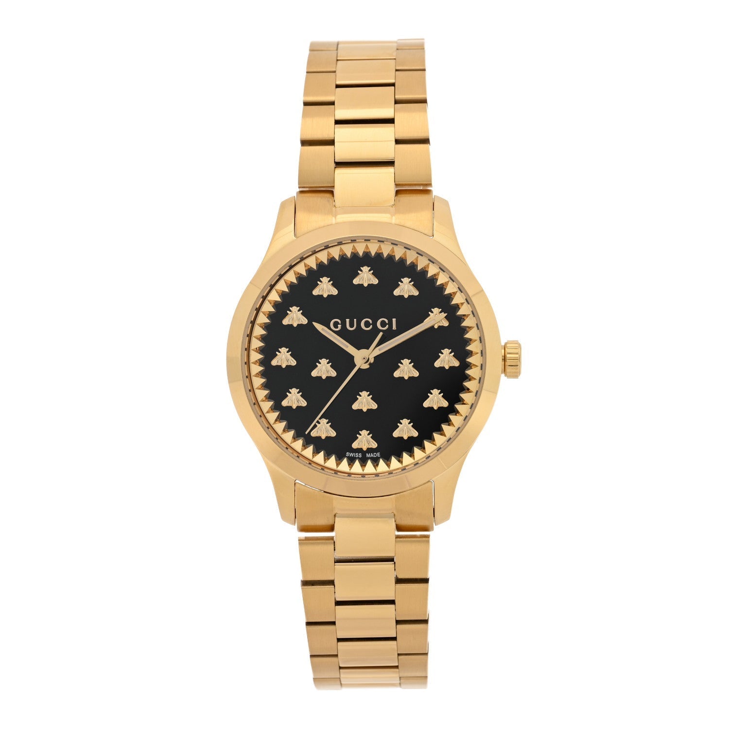 Stainless Steel 32mm G-Timeless Bee Quartz Watch Black