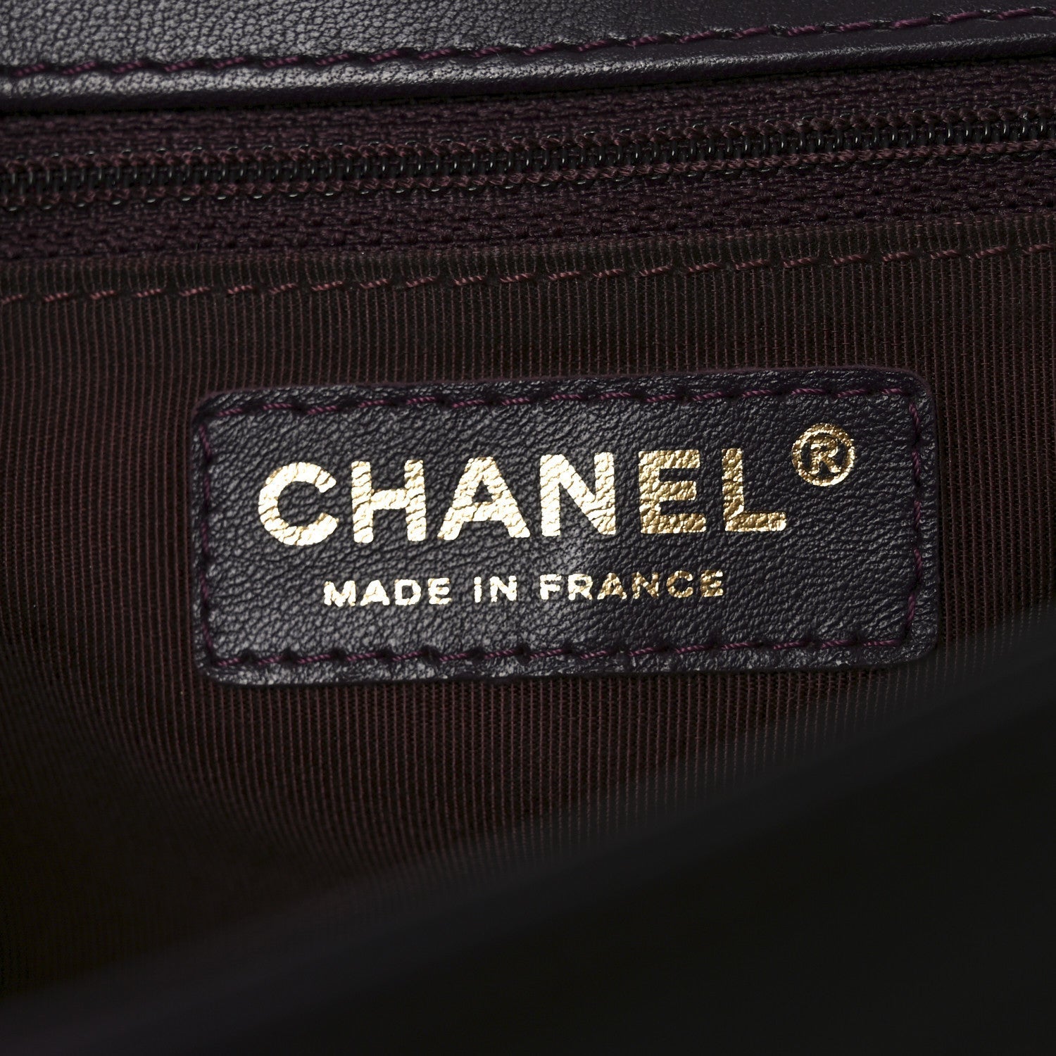 Lambskin Quilted New Medium Boy Flap Dark Purple