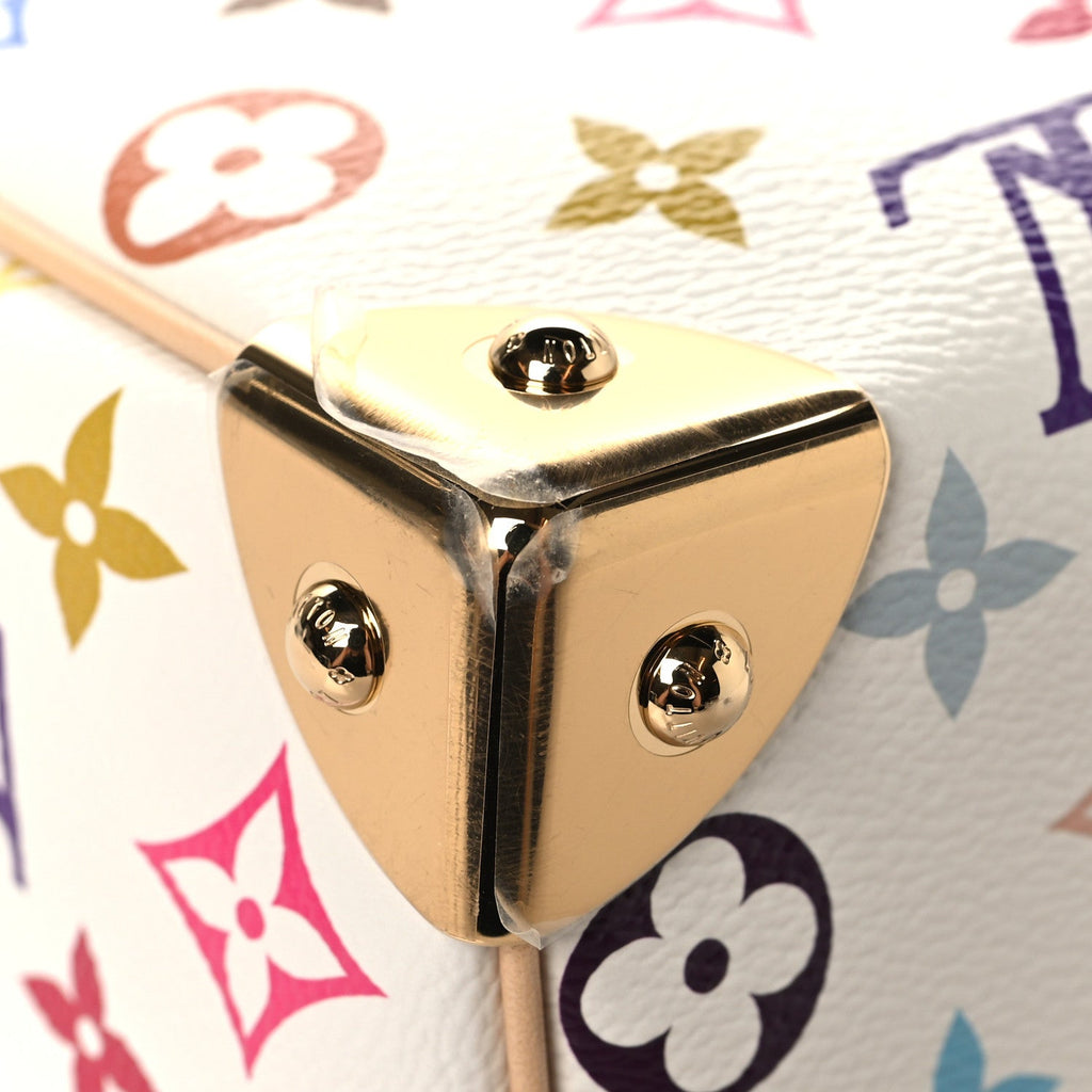 LV X TM Monogram Multicolor Speedy Bandouliere 25 White