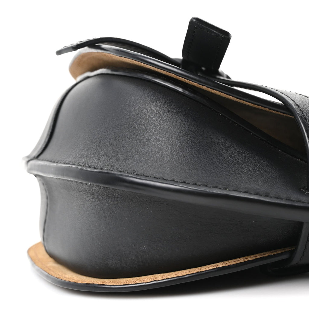 Calfskin Jacquard Mini Gate Dual Bag Black