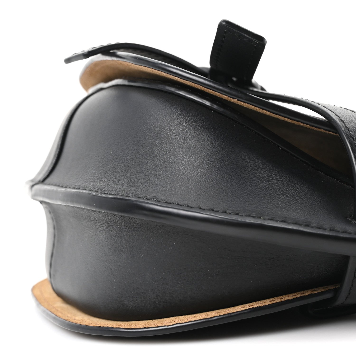 Calfskin Jacquard Mini Gate Dual Bag Black