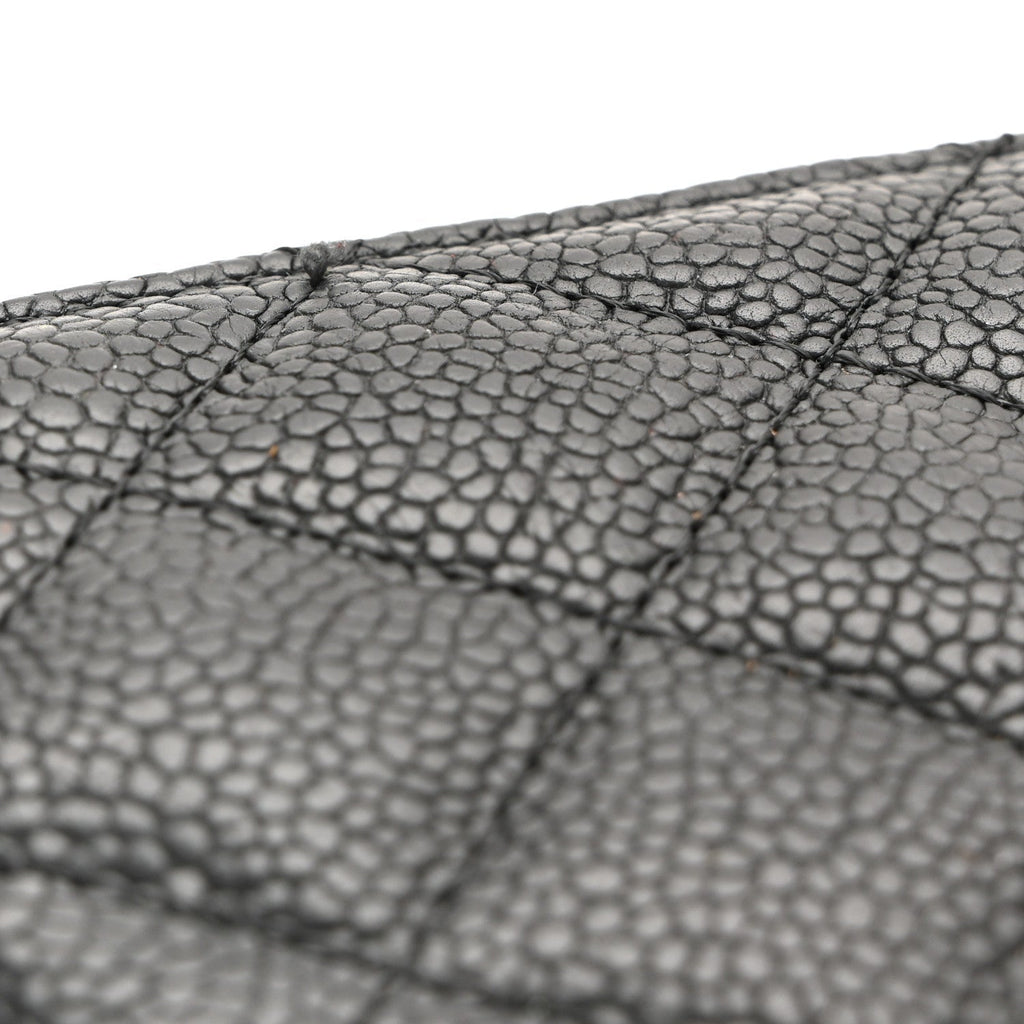 Caviar Quilted Boy Wallet On Chain WOC Black