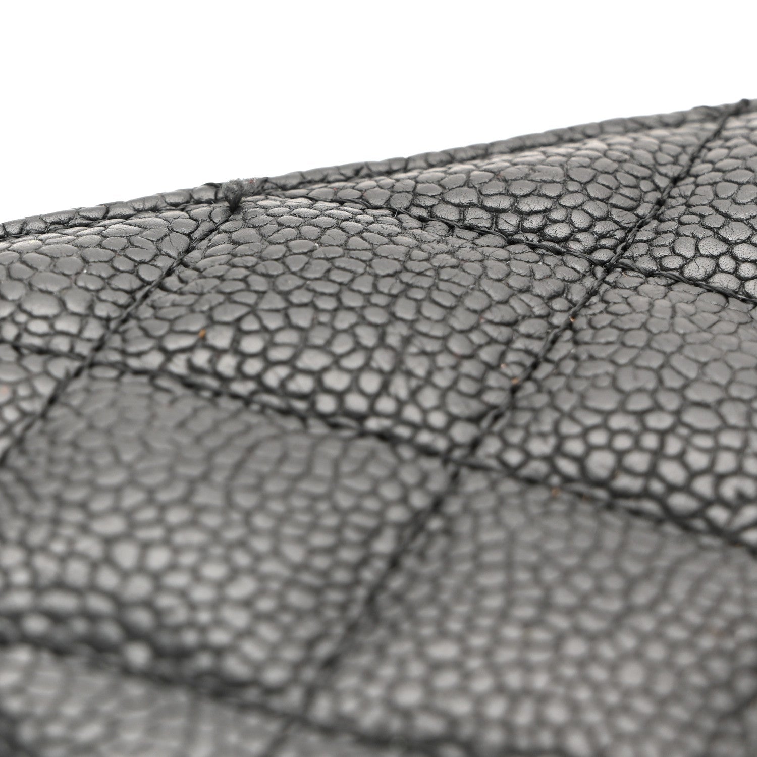 Caviar Quilted Boy Wallet On Chain WOC Black