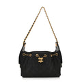 Caviar Quilted Mini Chanel 25 Handbag Black