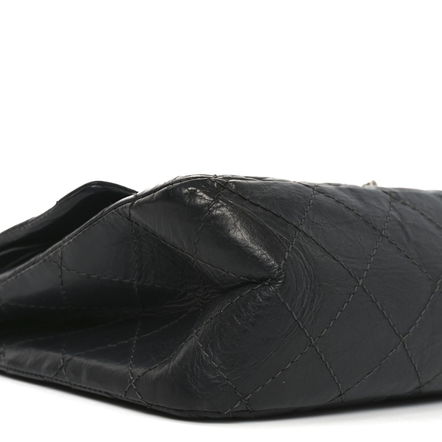 Aged Calfskin Quilted 2.55 Reissue 226 Flap Grey