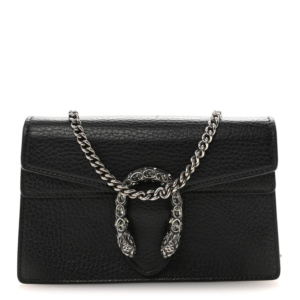 Calfskin Super Mini Dionysus Shoulder Bag Black