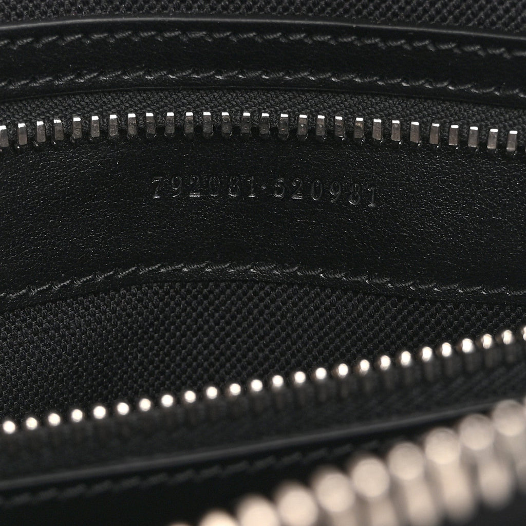 GG Supreme Monogram Web Small Flat Messenger Bag Black Grey