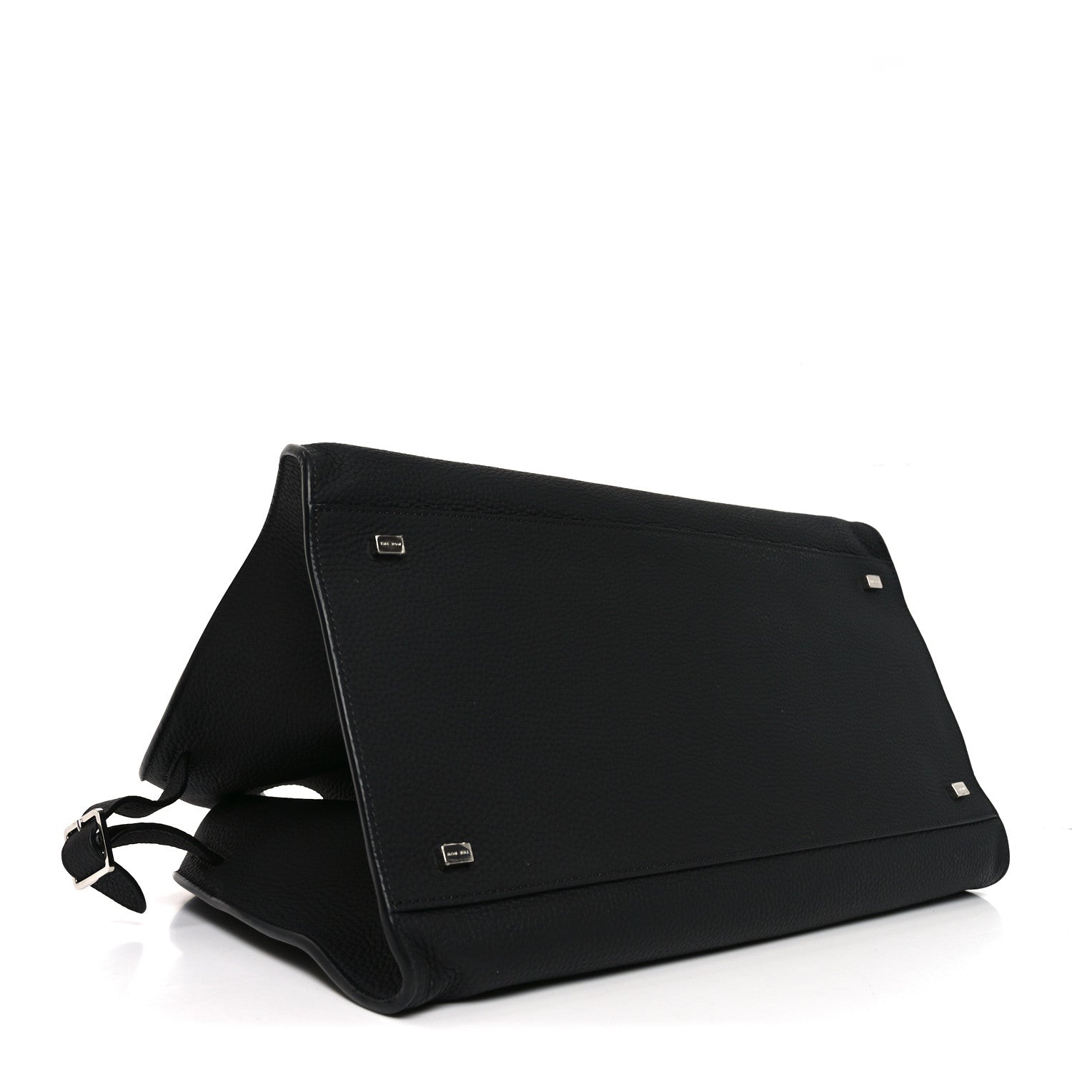 Matte Grained Calfskin Soft Margaux 15 Black