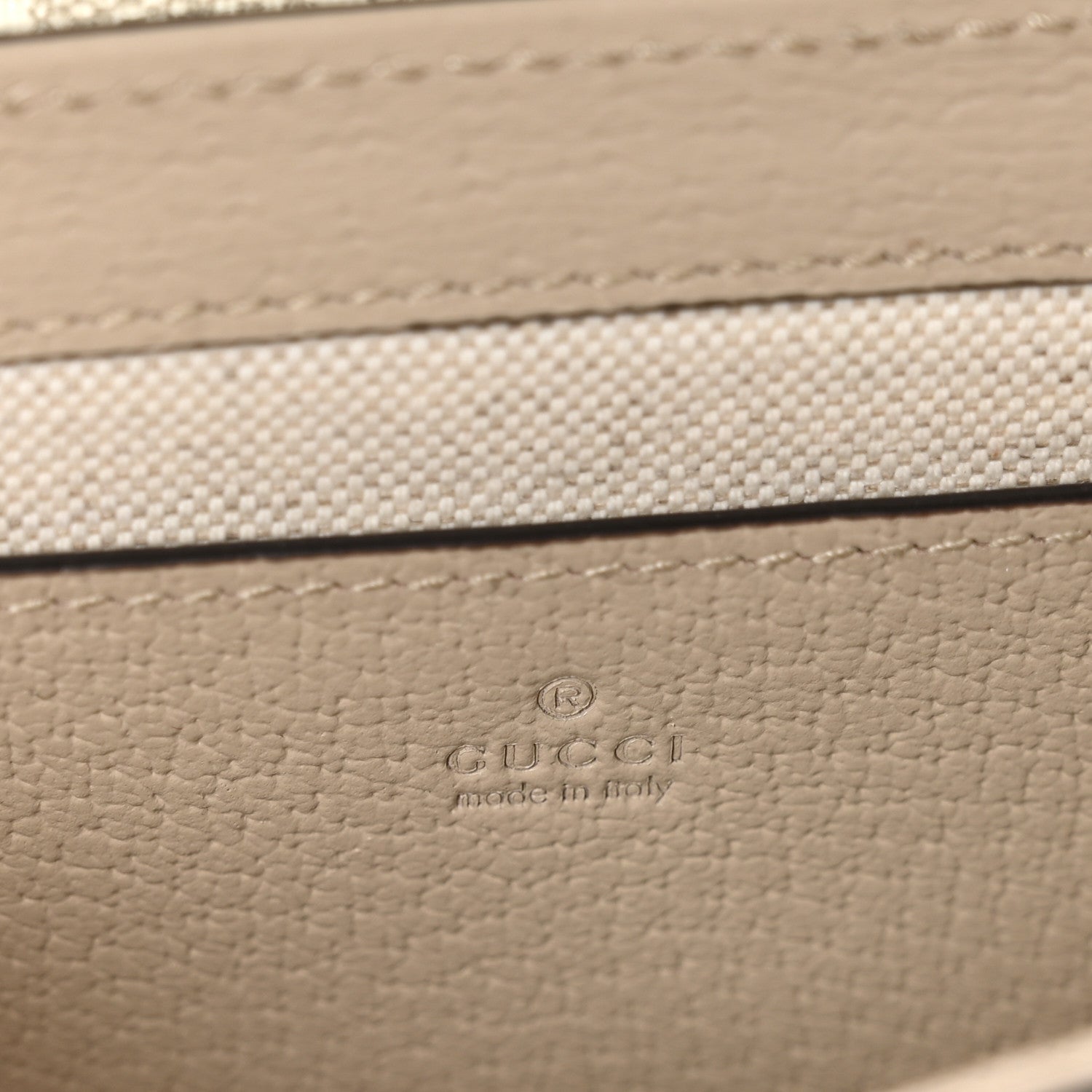 GG Supreme Monogram Textured Dollar Calfskin Web Mini Ophidia Envelope Shoulder Bag Beige Mystic White Oatmeal