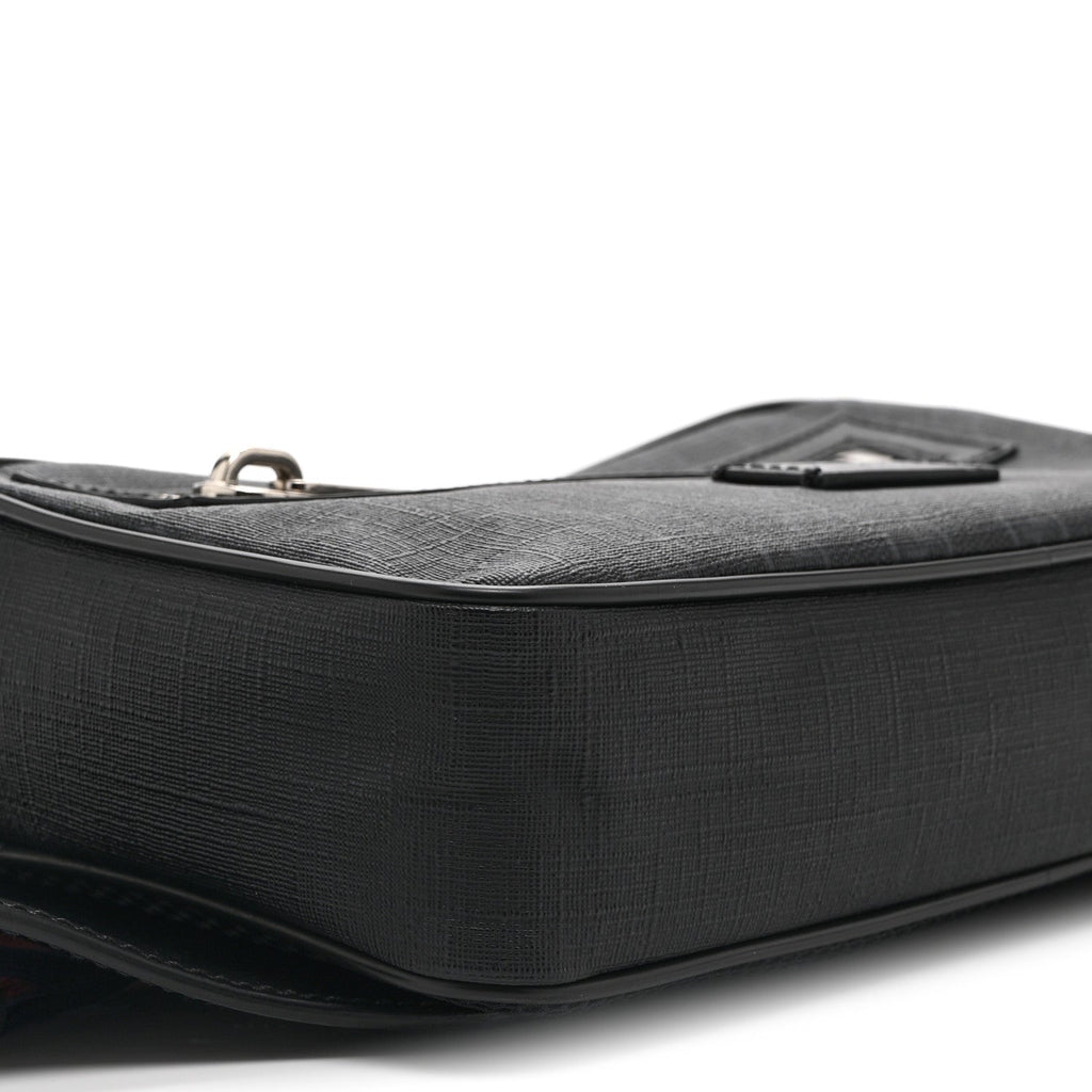 Soft GG Supreme Monogram Web Belt Bag Black Grey