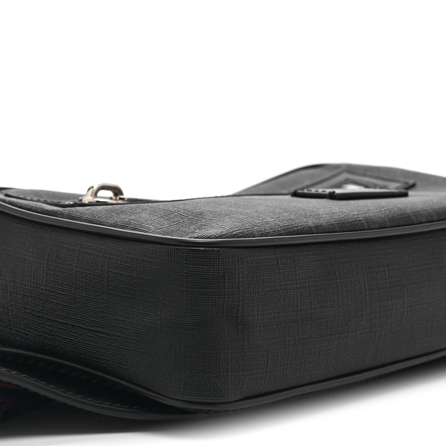 Soft GG Supreme Monogram Web Belt Bag Black Grey