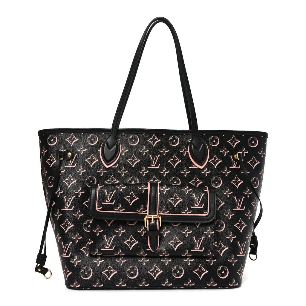 Monogram Fall For You Neverfull MM Black