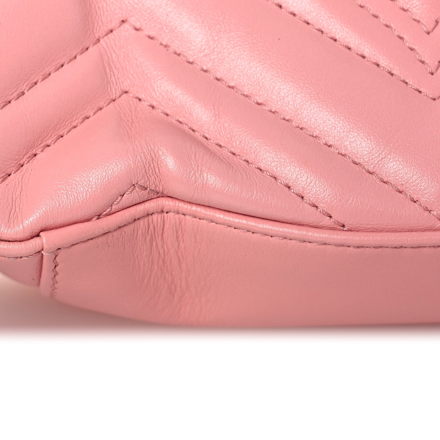 Calfskin Matelasse Mini GG Marmont Top Handle Shoulder Bag Wild Rose