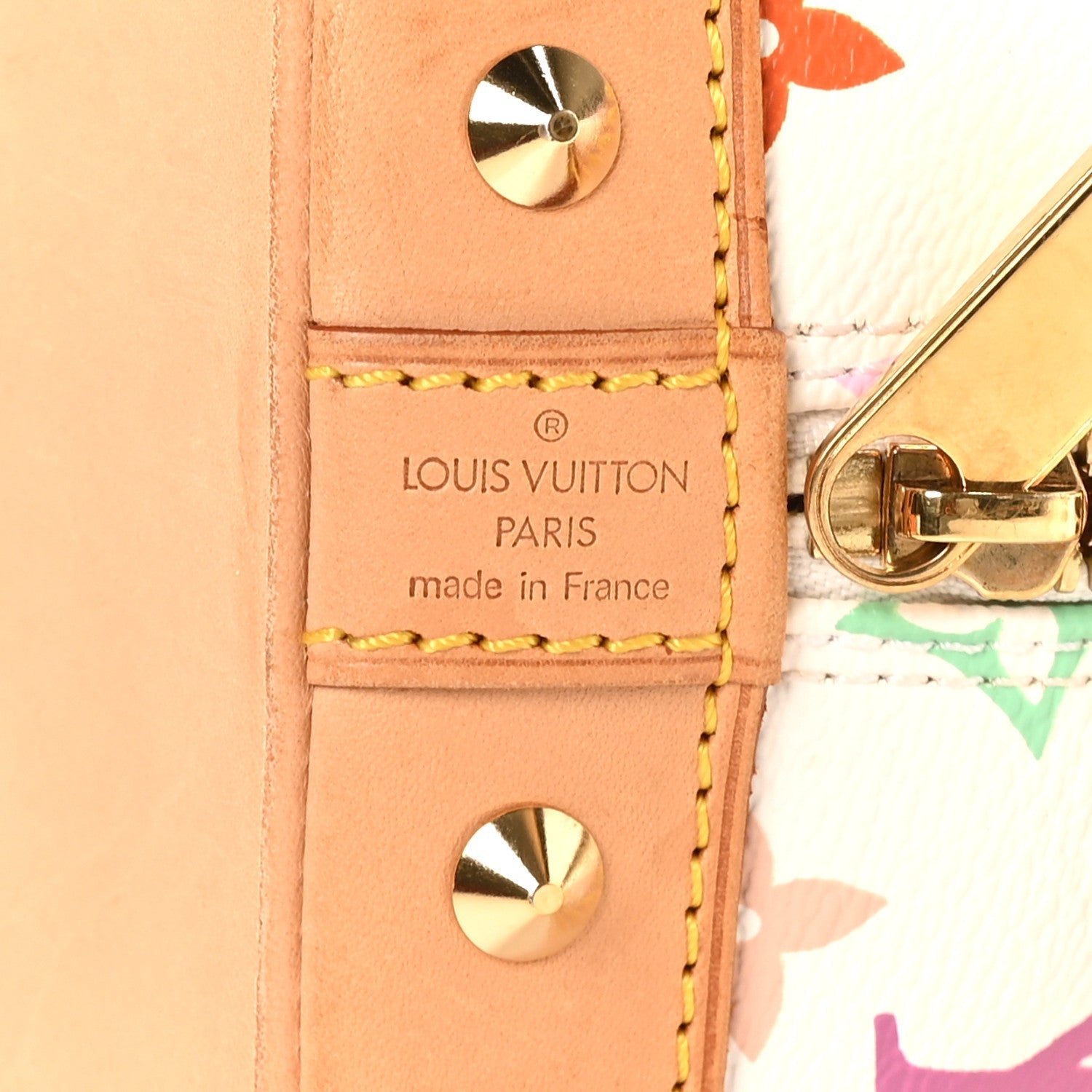 Monogram Multicolor Alma PM White