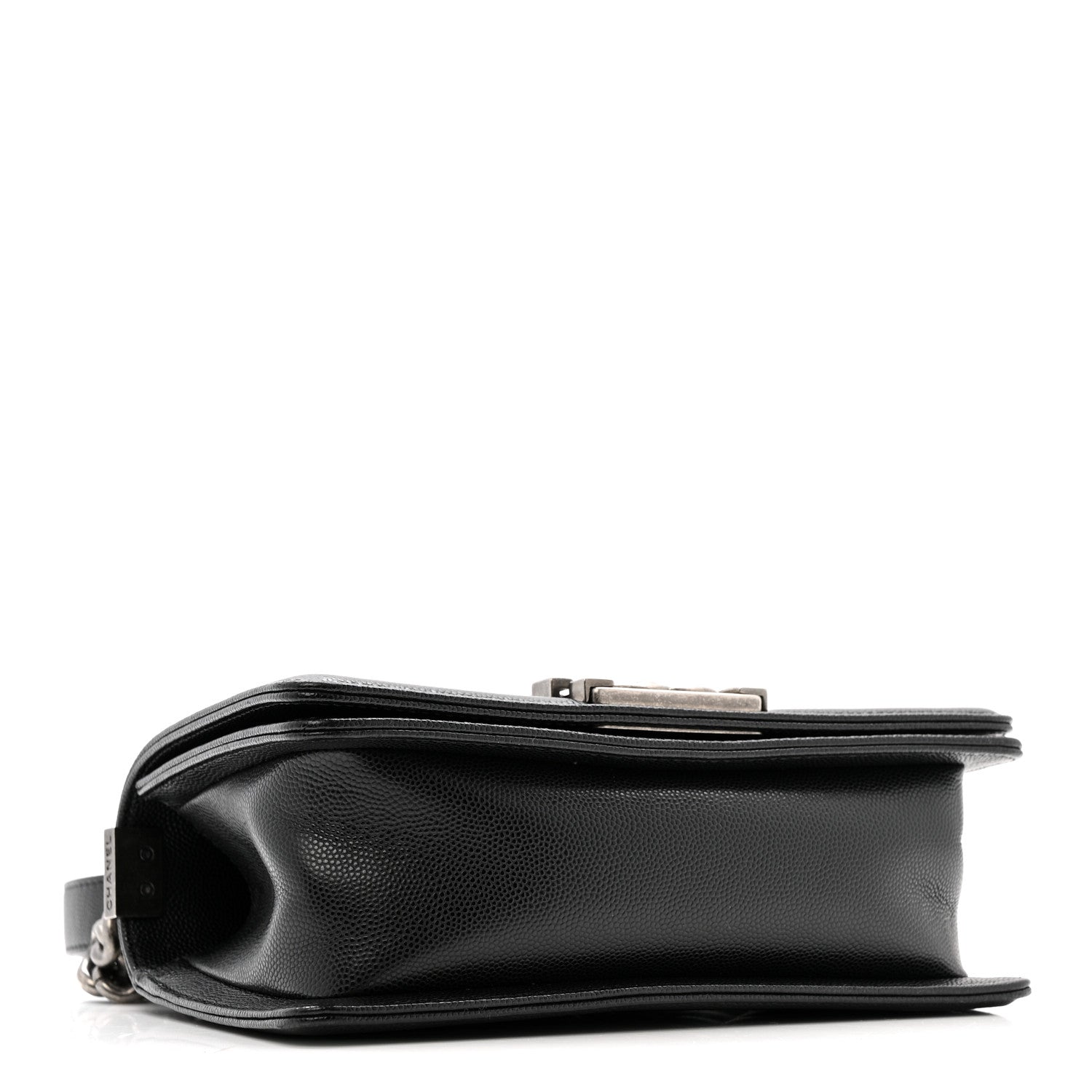 Caviar Quilted Small Boy Flap Black