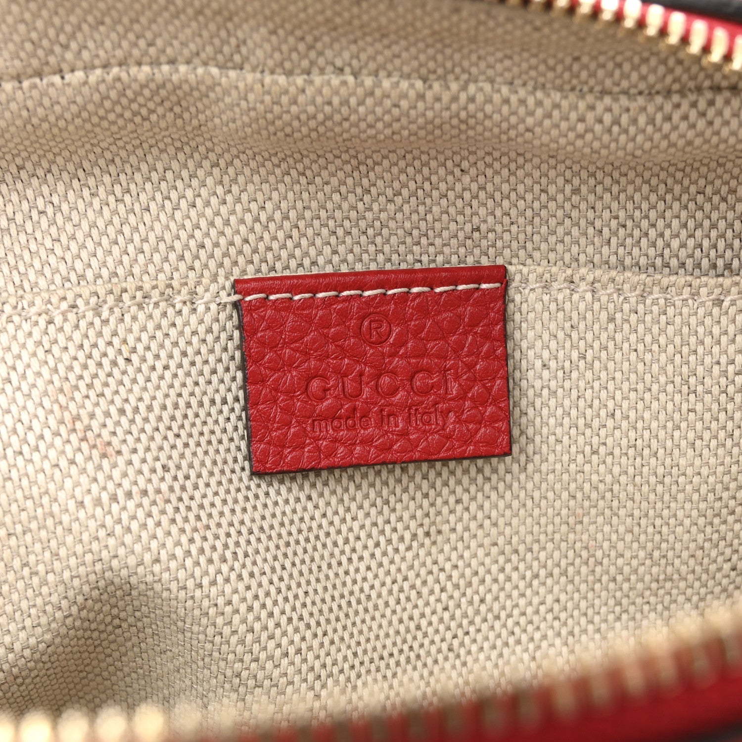 Pebbled Calfskin Small Soho Disco Bag Tabasco Red