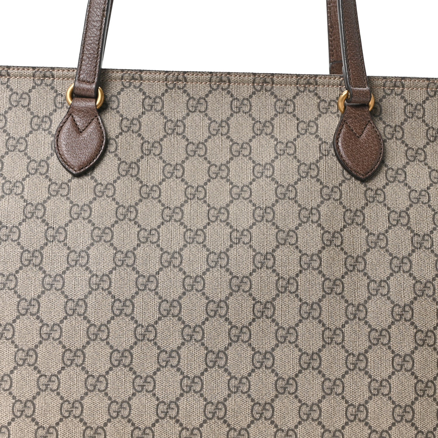 GG Supreme Monogram Medium Ophidia Shopping Tote Ebony