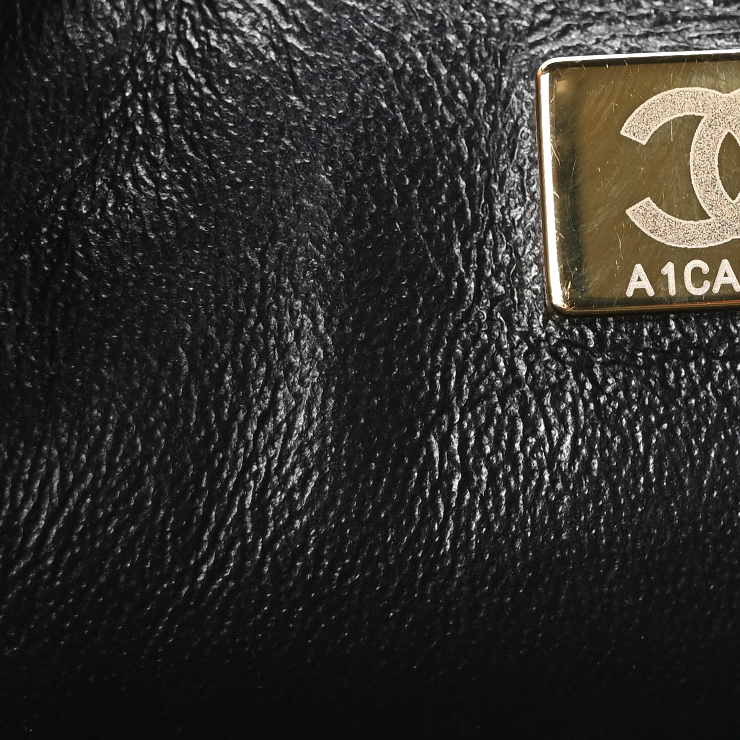 Lambskin Quilted Mini Rectangular Flap Black