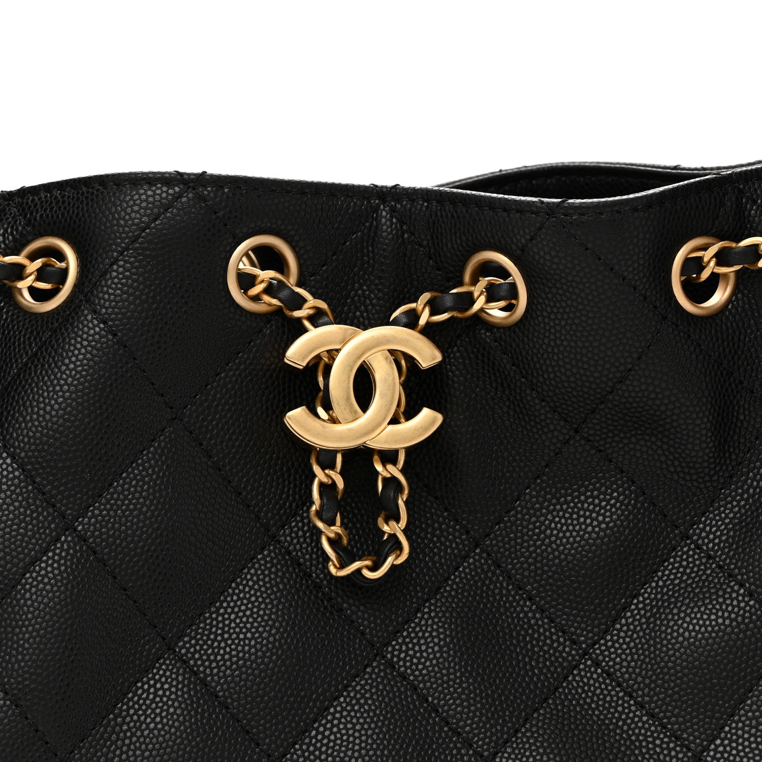 Caviar Quilted Mini Chanel 25 Handbag Black